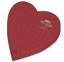 Hershey’s Pot of Gold Nuts Collection Classic Faux Leather Heart Box